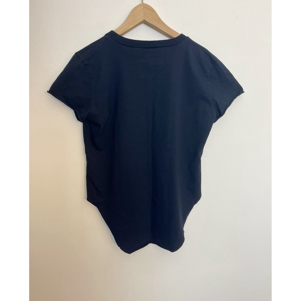 FRANK & EILEEN Theo Perfect Tee Black Raw Hem 100% Cotton M - Picture 10 of 13